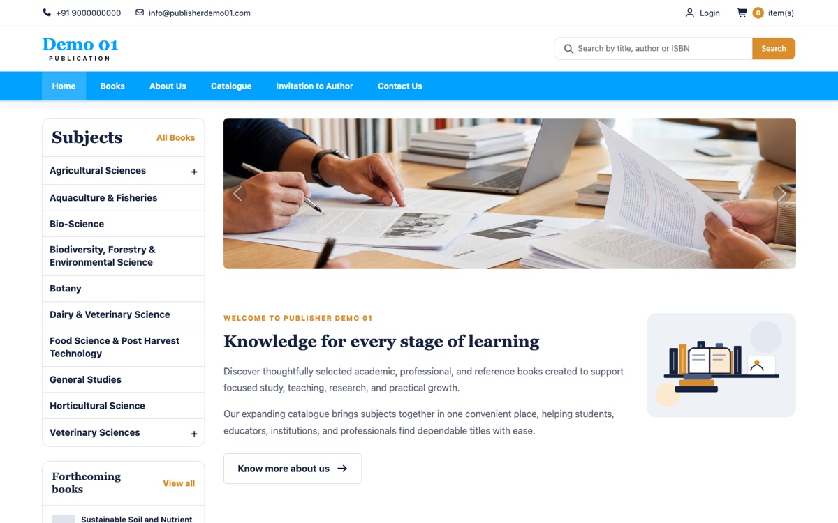 E-commerce Website Template 01 homepage
